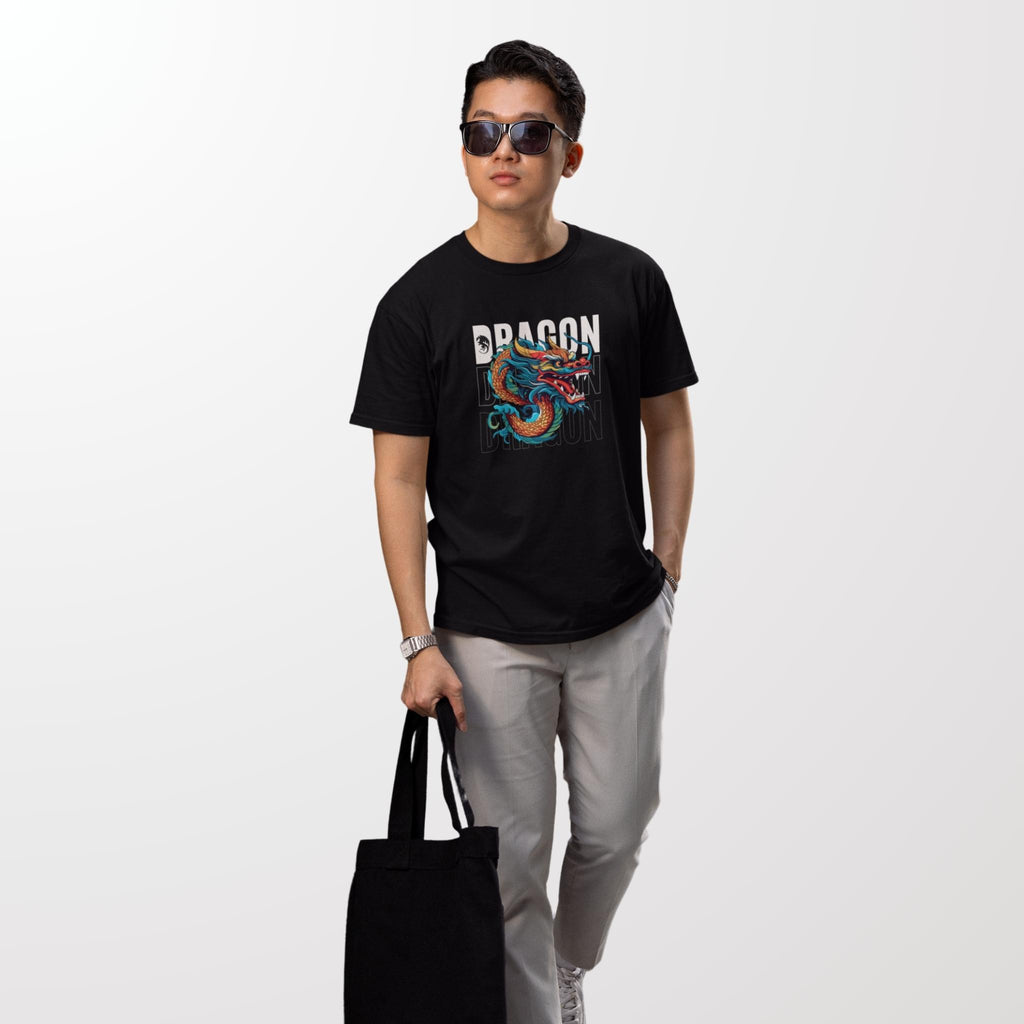Dragon Printed  Classic Crew T-Shirt