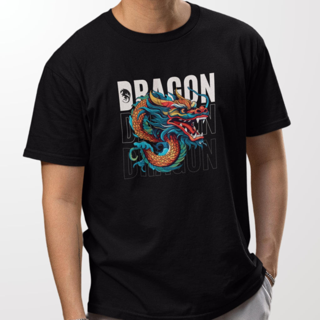 Dragon Printed  Classic Crew T-Shirt