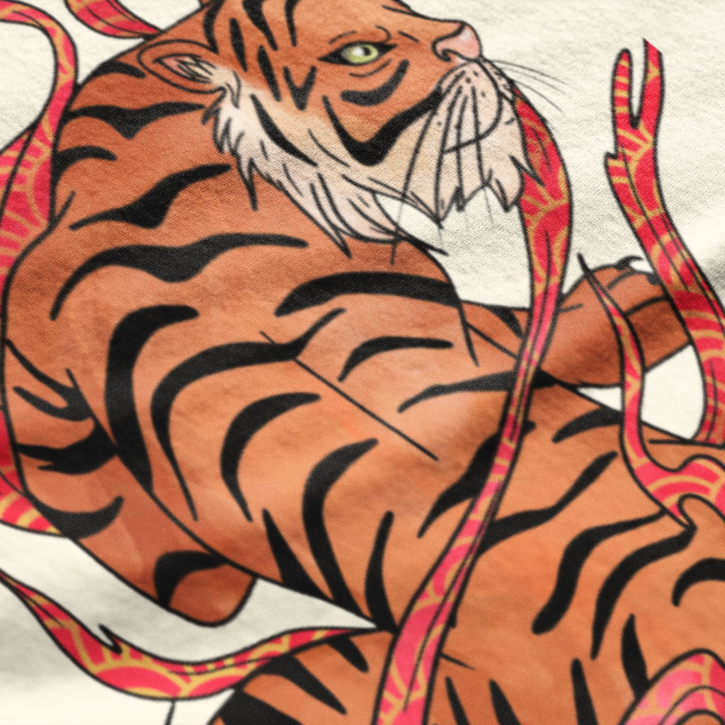 Unisex Tiger Printed Oversized Classic T-Shirt
