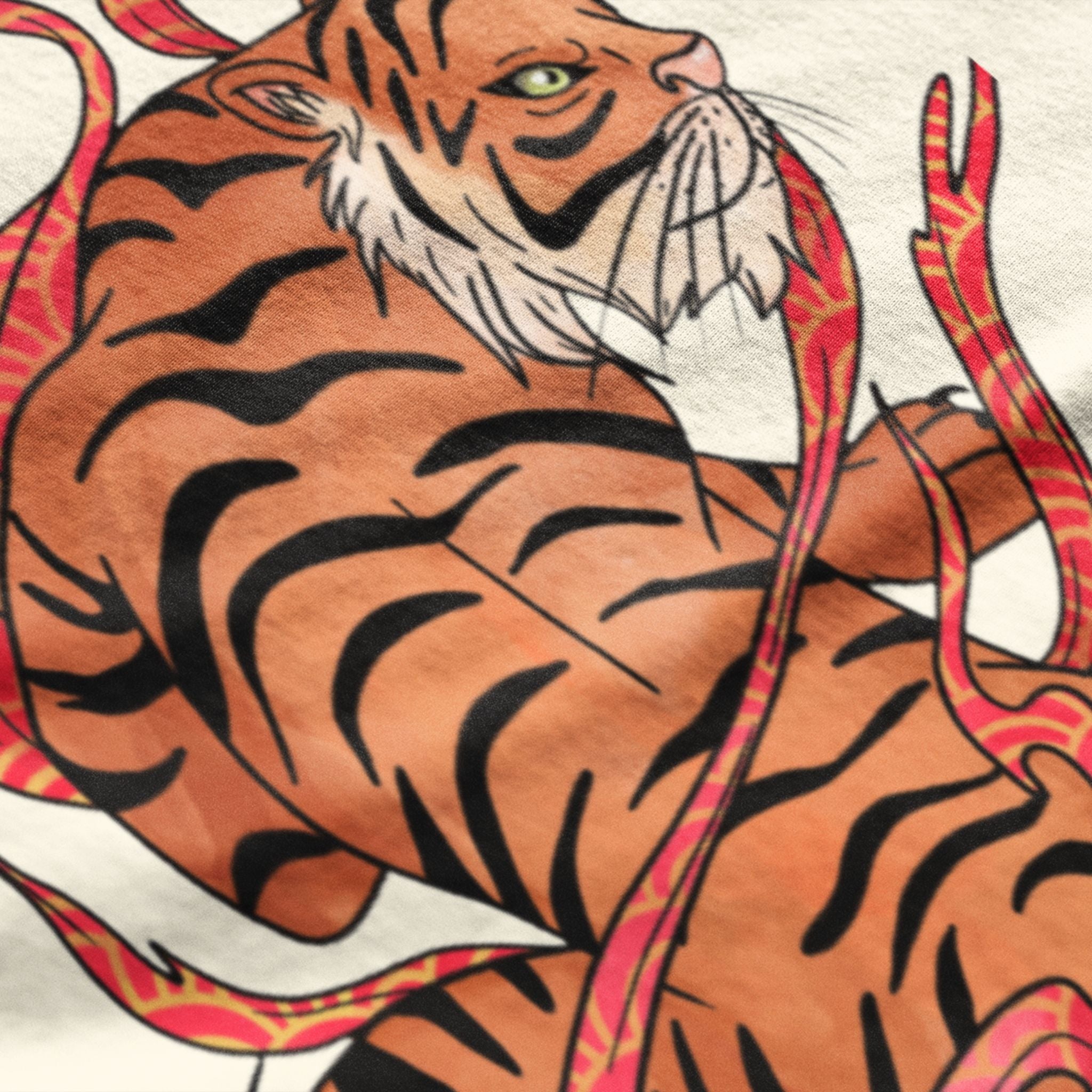 Unisex Tiger Printed Oversized Classic T-Shirt