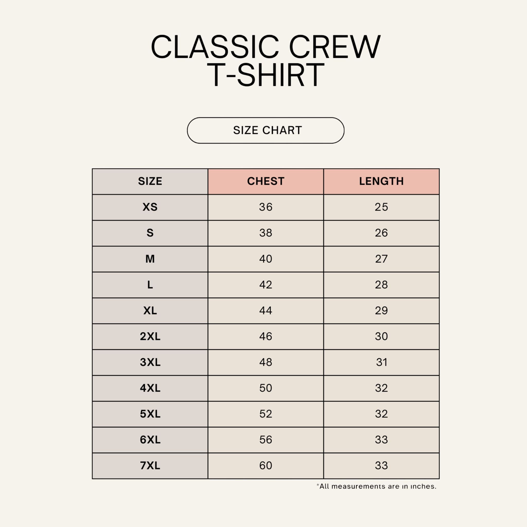 Unisex Classic Crew T-Shirt